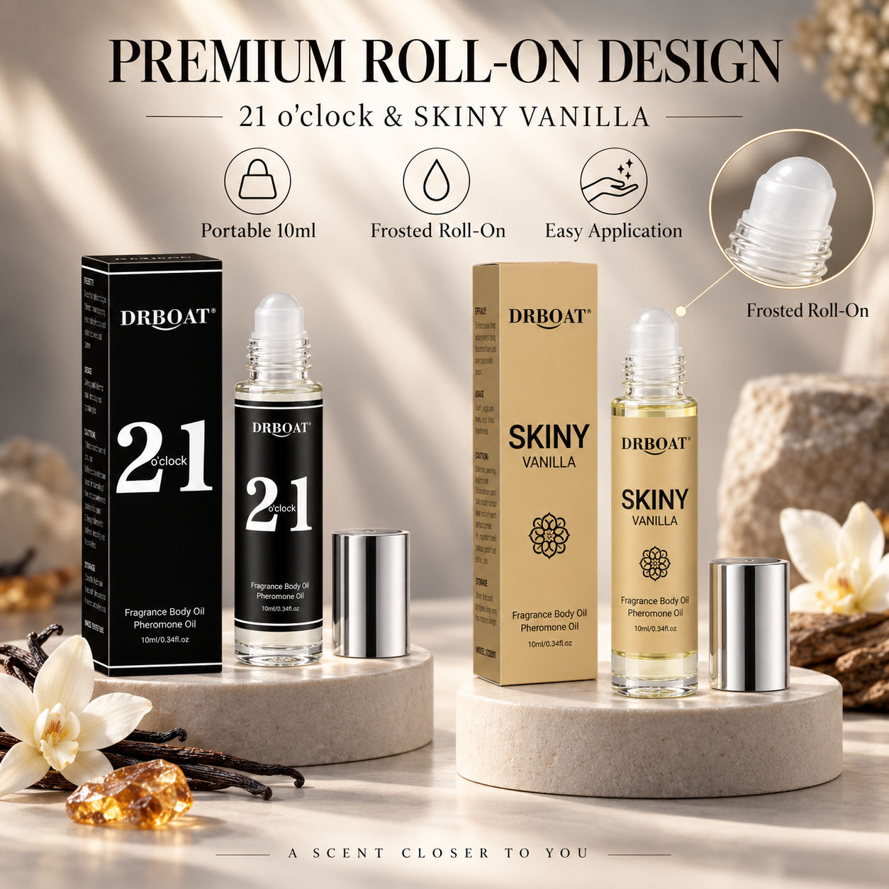 Perfume Alcohol Fragrance - Profumo roll-on da uomo, note di