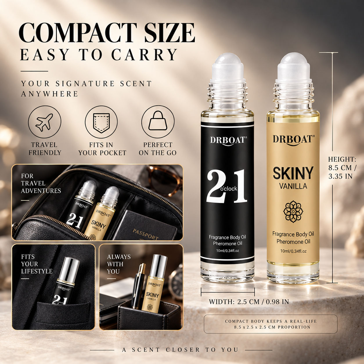 Profumo roll-on da uomo, note  - Perfume Alcohol Fragrance recensione e prezzo